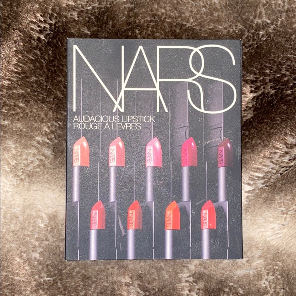 NARS lipstick color samples